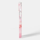 ピンクの水彩花柄 Case-Mate iPhoneケース (裏面 / 左)