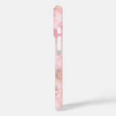 ピンクの水彩花柄 Case-Mate iPhoneケース (裏面 / 左)
