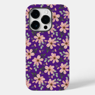 ピンクの水彩花模様 Case-Mate iPhone 14 PROケース