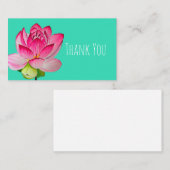 ピンクの水彩蓮の花のアー素晴らしト ノートカード (正面/裏面)