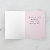 ピンクの水彩風船 サンキューカード (内部)