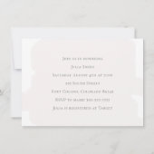 ピンクの水彩 ベイビーシャワーの招待状 招待状 (裏面)