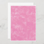 ピンクの水彩 ベイビーシャワーの背景 招待状 (正面/裏面)