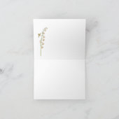 ピンクの水彩 春の花束 サンクスカード サンキューカード (内部)