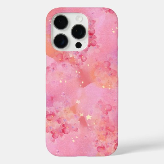 ピンクの水彩iPhoneケース - 夢のようなパステルギャラクシー Case-Mate iPhoneケース (裏面)