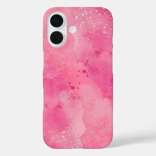 ピンクの水彩Linktree | Case-Mate iPhoneケース (裏面)