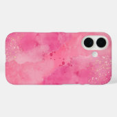 ピンクの水彩Linktree | Case-Mate iPhoneケース (裏面 (横))