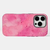 ピンクの水彩Linktree | Case-Mate iPhoneケース (裏面 (横))