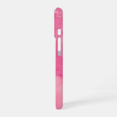ピンクの水彩Linktree | iPhone 16ケース (左側面)