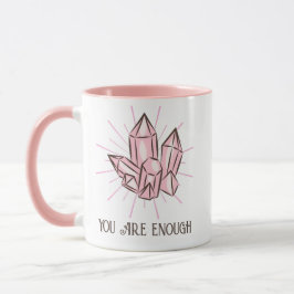 ピンクの水晶石 マグカップ