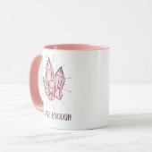 ピンクの水晶石 マグカップ (正面左)