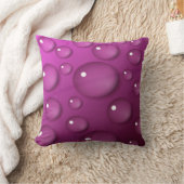 ピンクの水滴の背景 クッション (ブランケット)