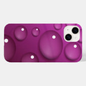 ピンクの水滴の背景 Case-Mate iPhoneケース (裏面 (横))