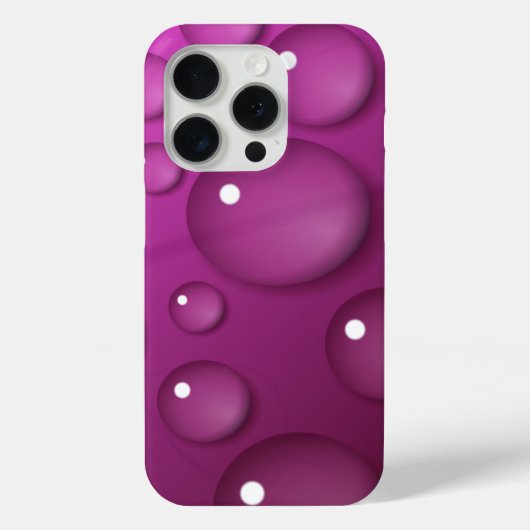 ピンクの水滴の背景 Case-Mate iPhoneケース (裏面)