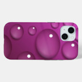 ピンクの水滴の背景 Case-Mate iPhoneケース (裏面 (横))