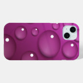 ピンクの水滴の背景 Case-Mate iPhoneケース (裏面 (横))