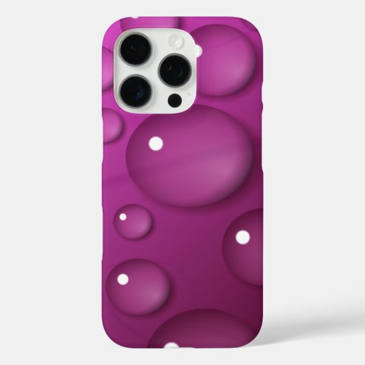 ピンクの水滴の背景 Case-Mate iPhoneケース (裏面)