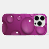 ピンクの水滴の背景 Case-Mate iPhoneケース (裏面 (横))