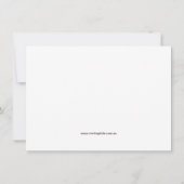 ピンクの水玉模様の洗礼招待状 招待状 (裏面)