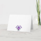 ピンクの水玉模様は感謝していしています サンキューカード (裏面)