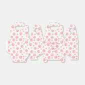 ピンクの水玉模様パーソナライズされたのお気に入り フェイバーボックス (折り畳みなし)