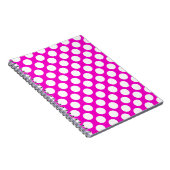 ピンクの水玉模様 ノートブック (右側)