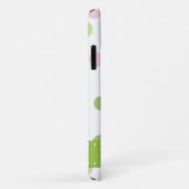 ピンクの水玉模様、緑の水玉模様、モノグラム Case-Mate iPhoneケース (裏面/右)