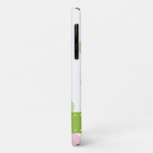 ピンクの水玉模様、緑の水玉模様、モノグラム Case-Mate iPhoneケース (裏面/左)