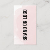 ピンクの水色が米国のQRコードに接続 名刺 (裏面)