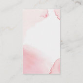 ピンクの水色のクマ エンクロージャーカード (裏面)