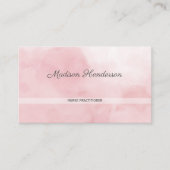 ピンクの水色のナース開業医の名刺 名刺 (正面)