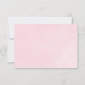 ピンクの水色のバラはママのベリーカードを推測 招待状 (裏面)