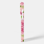 ピンクの水色のバラパターン Case-Mate iPhoneケース (裏面 / 左)