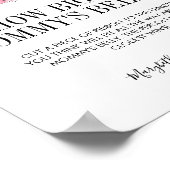 ピンクの水色のバラマミーのベリーゲームを推測 ポスター (角)