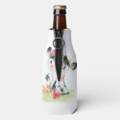 ピンクの水色の小さな牛 ボトルクーラー (ボトル裏面)