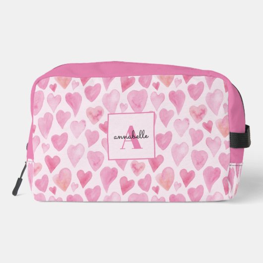 ピンクの水色の愛ハート ドップキット (裏面)