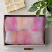 ピンクの水色の抽象芸術アート絵画の色合い 薄葉紙 (ギフト)