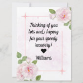 ピンクの水色の花々すぐにカードを取得 カード (裏面)