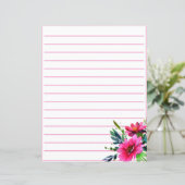 ピンクの水色の花が並んだ (スタンド正面)