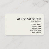 ピンクの水色の花を付けたストライプBusiness Card 名刺 (裏面)