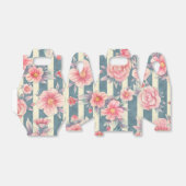 ピンクの水色の花を咲かせるストライプ花 フェイバーボックス (折り畳みなし)