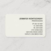 ピンクの水色の花を咲かせるストライプ花 名刺 (裏面)