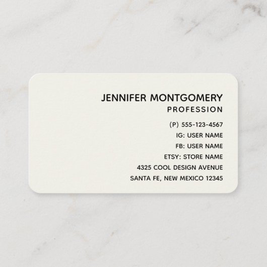 ピンクの水色の花を咲かせるストライプ花 名刺 (裏面)