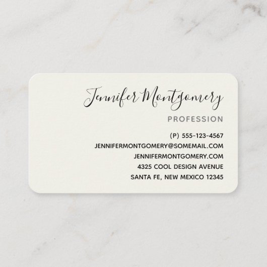 ピンクの水色の花を咲かせるストライプ花 名刺 (裏面)