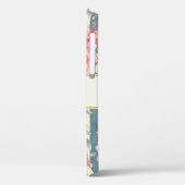 ピンクの水色の花を咲かせるストライプ花 Case-Mate iPhoneケース (裏面 / 左)