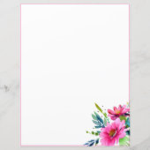 ピンクの水色の花 (正面)