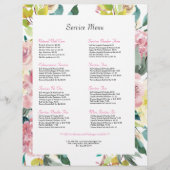 ピンクの水色の花 チラシ (正面)