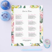 ピンクの水色の花 チラシ (シングル)