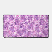 ピンクの水色の薄紫花 デスクマット (正面)