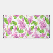 ピンクの水色の薄紫花 デスクマット (正面)